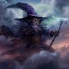 Darkness 5E: DnD wizard surrounded with the black clouds
