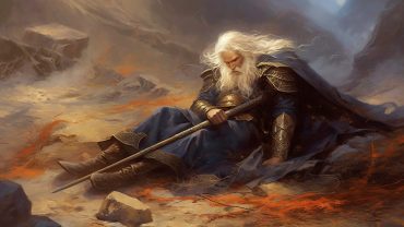 Mage Slayer 5E: Mage from DnD laying wounded from the battle