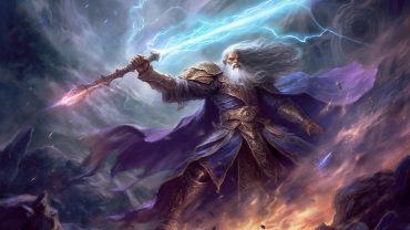 Magic Initiate 5E: Mage from DnD holding magical sword