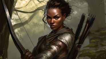 Ranger 5E: Female ranger with bow and arrow