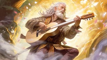 Suggestion 5E: Bard from DnD playing guitar